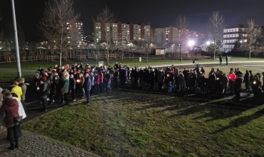 Sosnowiec: Droga Krzyżowa na Plac Papieski (fot. ks. P. Lech)