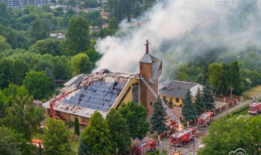 Akcja gaśnicza z 21 czerwca (fot. From the Sky)