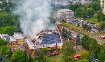 Akcja gaśnicza z 21 czerwca (fot. From the Sky)