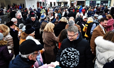 Olkusz: Wigilia na Rynku