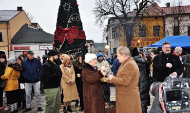 Olkusz: Wigilia na Rynku